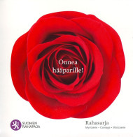 Набор монет евро в буклете (8 шт.), 2010 год, Финляндия. (с жетоном) (Свадебный).