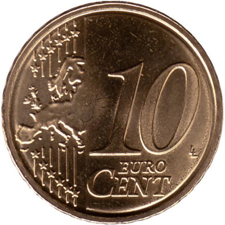 Монета 10 центов. 2022 год, Эстония.