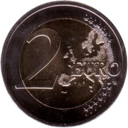 Монета 2 евро. 2023 год, Словакия. 200 лет со дня открытия конной почты на маршруте Вена-Братислава. Монета 2 евро. 2023 год, Словакия. 200 лет со дня открытия конной почты на маршруте Вена-Братислава.