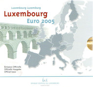 Набор монет евро в буклете (9 шт.), 2005 год, Люксембург. Набор монет евро в буклете (9 шт.), 2005 год, Люксембург.