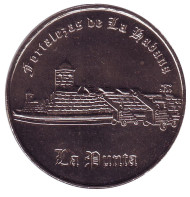 Монета 1 песо. 2007 год, Куба. Монументы Кубы. Ла-Пунта. Монета 1 песо. 2007 год, Куба. Монументы Кубы. Ла-Пунта.