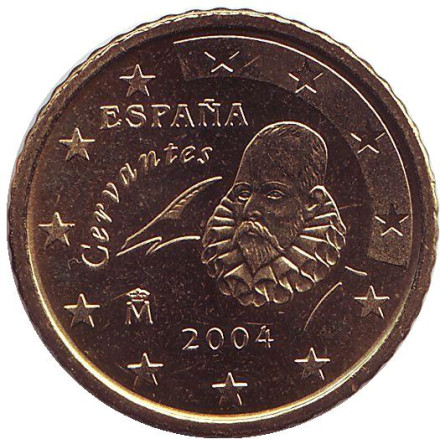Монета 50 центов. 2004 год, Испания.