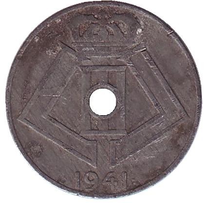 Монета 5 сантимов. 1941 год, Бельгия. (Belgie-Belgique)