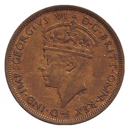 Монета 2 шиллинга. 1938 год, Британская Западная Африка. (H). Монета 2 шиллинга. 1938 год, Британская Западная Африка. (H).