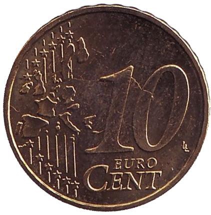 Монета 10 центов. 2005 год, Бельгия. Монета 10 центов. 2005 год, Бельгия.