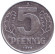 Монета 5 пфеннигов. 1975 год, ГДР.