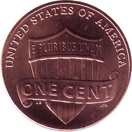 Монета 1 цент. 2019 год (Без отметки монетного двора), США. Линкольн.