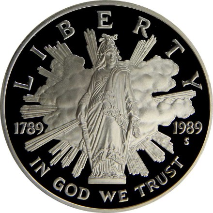 200 лет Конгрессу. Набор из 2 монет номиналом 50 центов, 1 доллар. 1989 год, США. 200 лет Конгрессу. Набор из 2 монет номиналом 50 центов, 1 доллар. 1989 год, США.