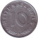 Монета 10 рейхспфеннигов. 1943 год, Германия (Третий Рейх). (D). Монета 10 рейхспфеннигов. 1943 год, Германия (Третий Рейх). (D).