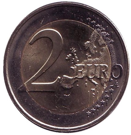 Монета 2 евро. 2016 год, Люксембург. 50-летие моста великой герцогини Шарлотты. Монета 2 евро. 2016 год, Люксембург. 50-летие моста великой герцогини Шарлотты.