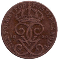 Монета 1 эре. 1934 год, Швеция. Монета 1 эре. 1934 год, Швеция.