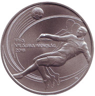 Монета 2000 форинтов. 2018 год, Венгрия. Чемпионат мира по футболу в России. Монета 2000 форинтов. 2018 год, Венгрия. Чемпионат мира по футболу в России.