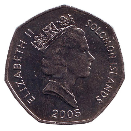 Монета 1 доллар. 2005 год, Соломоновы острова. Морской дух моря Нусу.