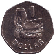 Монета 1 доллар. 2005 год, Соломоновы острова. Морской дух моря Нусу. Монета 1 доллар. 2005 год, Соломоновы острова. Морской дух моря Нусу.