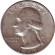 Монета 25 центов. 1963 год, США. (Отметка монетного двора D). Вашингтон. Монета 25 центов. 1963 год, США. (Отметка монетного двора D). Вашингтон.