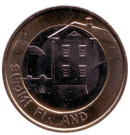 Монета 5 евро. 2013 год, Финляндия. Остроботния.