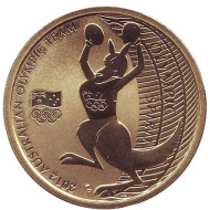 Монета 1 доллар. 2012 год, Австралия. Австралийская олимпийская сборная. Лондон 2012.