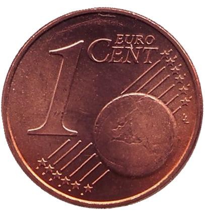 Монета 1 цент. 2010 год, Нидерланды. Монета 1 цент. 2010 год, Нидерланды.