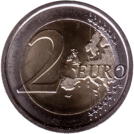 Монета 2 евро. 2022 год, Италия. 170 лет Итальянской национальной полиции. Монета 2 евро. 2022 год, Италия. 170 лет Итальянской национальной полиции.