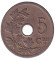 Монета 5 сантимов. 1905 год, Бельгия. (Belgie)