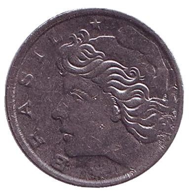 Монета 1 сентаво. 1967 год, Бразилия. Монета 1 сентаво. 1967 год, Бразилия.