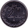 Монета 20 сентаво. 2014 год, Мексика.