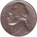 Монета 5 центов. 1953 год (D), США. Джефферсон. Монтичелло. Монета 5 центов. 1953 год (D), США. Джефферсон. Монтичелло.