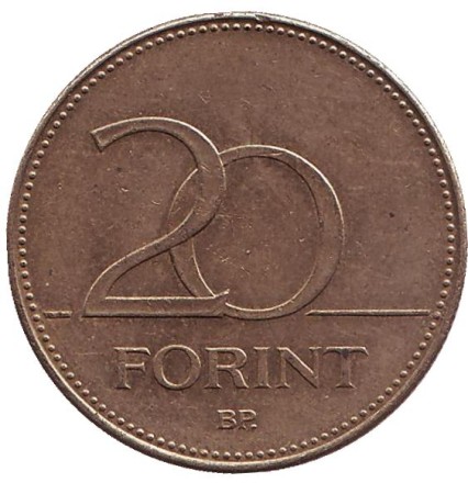 Монета 20 форинтов. 2004 год, Венгрия. Венгерский ирис. Монета 20 форинтов. 2004 год, Венгрия. Венгерский ирис.