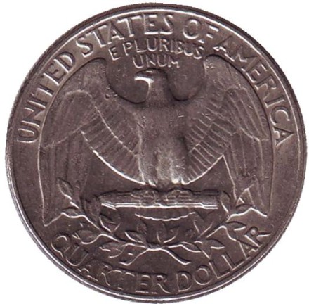 Монета 25 центов. 1984 (D) год, США. Вашингтон.