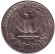 Монета 25 центов. 1984 (D) год, США. Вашингтон.