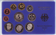Набор монет ФРГ (10 шт.). 1984 год. (D). Proof. Набор монет ФРГ (10 шт.). 1984 год. (D). Proof.