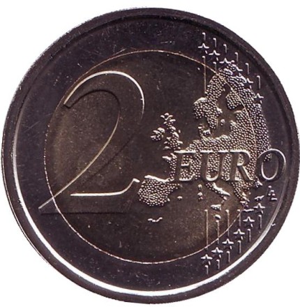 Монета 2 евро. 2017 год, Ватикан. (в буклете). 1950 лет мученичеству Святого Петра и Святого Павла.