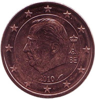 Монета 2 цента. 2010 год, Бельгия. Монета 2 цента. 2010 год, Бельгия.
