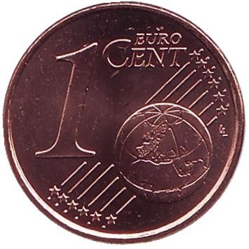 Монета 1 цент. 2000 год, Франция.