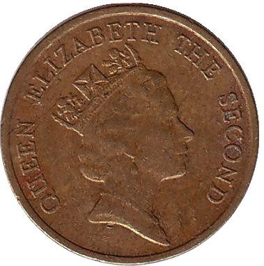 Монета 10 центов. 1985 год, Гонконг. Монета 10 центов. 1985 год, Гонконг.