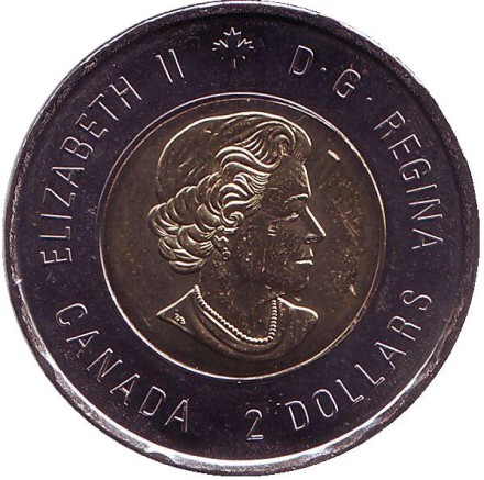 Монета 2 доллара. 2017 год, Канада. 100 лет Битве при Вими. Монета 2 доллара. 2017 год, Канада. 100 лет Битве при Вими.