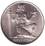 Монета 5 франков. 1936 год, Швейцария. Фонд вооружения Конфедерации. Монета 5 франков. 1936 год, Швейцария. Фонд вооружения Конфедерации.