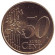 Монета 50 центов. 2002 год (G), Германия.