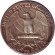 Монета 25 центов. 1963 год, США. (Без отметки монетного двора). Вашингтон. Монета 25 центов. 1963 год, США. (Без отметки монетного двора). Вашингтон.