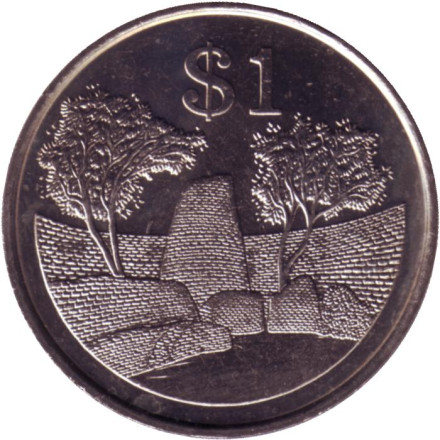 Монета 1 доллар. 1980 год, Зимбабве. UNC.