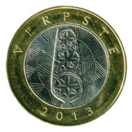 Монета 2 лита, 2013 год, Литва. Верпсте. Монета 2 лита, 2013 год, Литва. Верпсте.