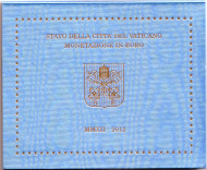 Годовой набор монет евро Ватикана в буклете. 2012 год, Ватикан. Годовой набор монет евро Ватикана в буклете. 2012 год, Ватикан.