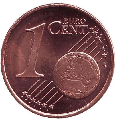 Монета 1 цент, 2003 год, Финляндия.