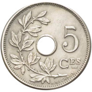 Монета 5 сантимов. 1905 год, Бельгия. (Belgique) Монета 5 сантимов. 1905 год, Бельгия. (Belgique)