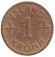 Монета 1 крона. 1925 год, Исландия.