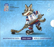 Чемпионат мира по хоккею. Набор монет евро в буклете (8 шт.), 2011 год, Словакия. Чемпионат мира по хоккею. Набор монет евро в буклете (8 шт.), 2011 год, Словакия.