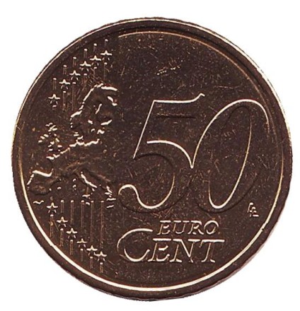 Монета 50 центов. 2016 год, Кипр. Монета 50 центов. 2016 год, Кипр.