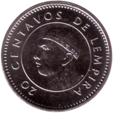 Монета 20 сентаво. 2016 год, Гондурас. Монета 20 сентаво. 2016 год, Гондурас.