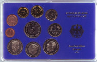 Набор монет ФРГ (10 шт.). 1984 год. (F). Proof.