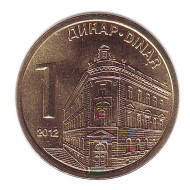 Монета 1 динар. 2012 год, Сербия. Центральный банк Сербии. Монета 1 динар. 2012 год, Сербия. Центральный банк Сербии.